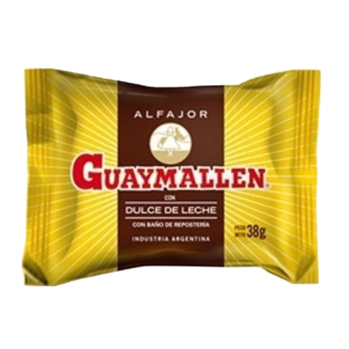 Guaymallen Chocolate Covered Alfajor Filled with Dulce de Leche