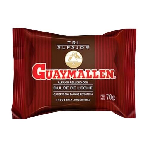 Guaymallen Triple Milk Chocolate Alfajor with Dulce de Leche