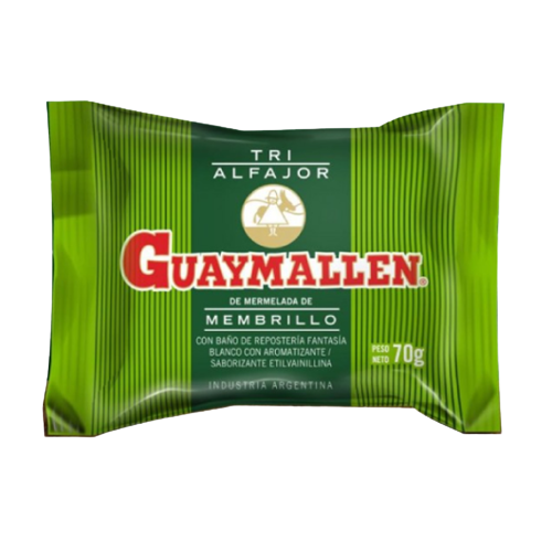 Guaymallen Triple White Chocolate Covered Alfajor Filled with Fruit